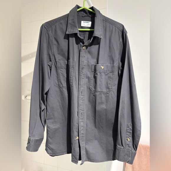 Coton shirt for mâle, médium. Charcoal - Picture 1 of 3